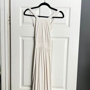 Ivory Flowy Maxi Dress